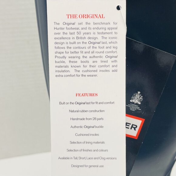 Hunter Women's Original Tall Rain Boot - Navy - Picture 4 of 4